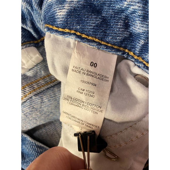 Garage Denim Jeans  Size 00  Heavy Denim  Straight Leg distressed jeans - Picture 4 of 14